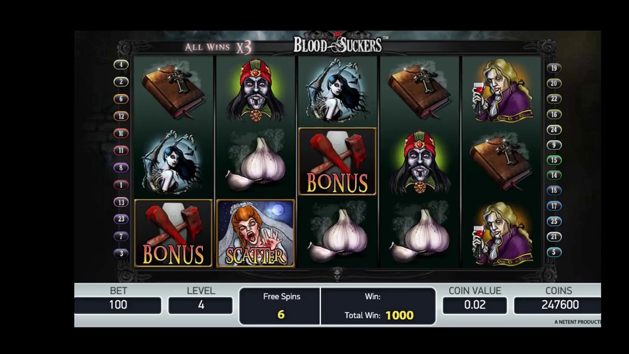 Blood Suckers Slot Bonus