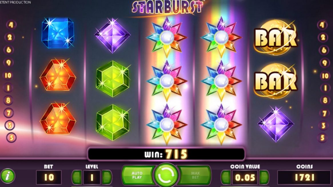 Starburst Slot Game Reels