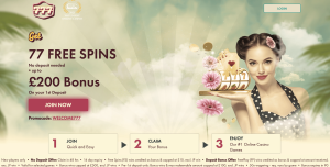 77 Free Spins Offer