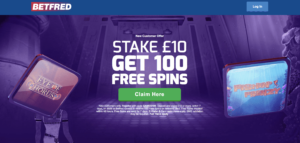 Betfred 100 Free Spins Offer
